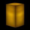 3x3x5 LED Flameless Square Pillar Candles Ivory