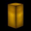 3x3x6 LED Flameless Square Pillar Candles Ivory