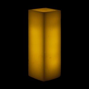 3x3x9 LED Flameless Square Pillar Candles Ivory