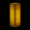 3x3x9 LED Flameless Square Pillar Candles Ivory