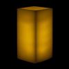 4x4x8 LED Flameless Square Pillar Candle Ivory