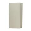 4x4x9 LED Flameless Square Pillar Candle Ivory