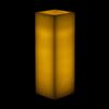 4x4x12 LED Flameless Square Pillar Candle Ivory