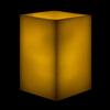 5x5x8 Square Flameless Large Pillar Candles Ivory