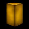 5x5x11 Square Flameless Large Pillar Candles Ivory