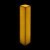 5x5x24 Square Flameless Large Pillar Candles Ivory