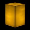 6x6x9 Flameless Large Square Pillar Candle Ivory