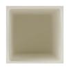6x6x11 Flameless Large Square Pillar Candle Ivory