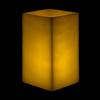 6x6x11 Flameless Large Square Pillar Candle Ivory