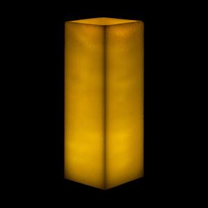 6x6x18 Flameless Large Square Pillar Candle Ivory
