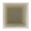 6x6x18 Flameless Large Square Pillar Candle Ivory