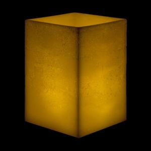 8x8x12 Extra Large Square Pillar Flameless Candle Ivory