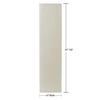 10x10x24 Flameless Extra Large Square Pillar Candle Ivory