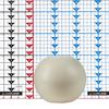 7 Inch Ivory LED Flameless Small Ball Candles