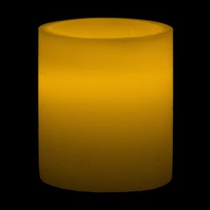 2.5x3 LED Flameless Round Candles Ivory