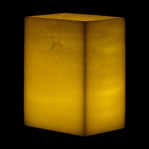 5x7x9 Flameless Large Wide Pillar Candles Ivory