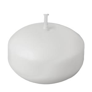 1.75 Inch Round Floating Candle Disc Floater White