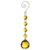 Hanging Crystals - Yellow Glass Crystal Ball