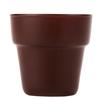 Flower Pot Votive Cup - Brown