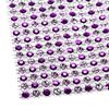 Two Tone Purple Silver Rhinestone Wraps