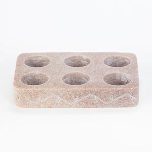 Soapstone Six Tea Light Holder