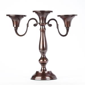Three Pillar or Taper Holder Candelabra Bronze Finish