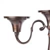 Three Pillar or Taper Holder Candelabra Bronze Finish