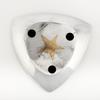 Aluminium Triangle Plate with Gold Star Inlay