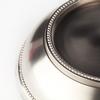 Metal Pillar Candle Holder Pewter Finish