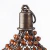 Amber Beaded House Lantern Tea Light and Votive