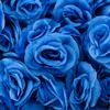 Bloomed Rose Buds - Blue Fake Rose Buds