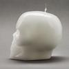 Large White Skull Candles