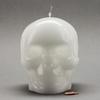 Large White Skull Candles
