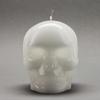 Large White Skull Candles