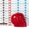 Large Red Skull Candles