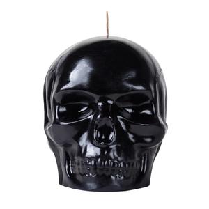 Large Black Skull Candles