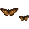 Non-Burning Swallowtail Butterfly Floaters - 1 Large, 1 Small