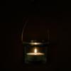 Hanging Tealight Lantern - Flared Clear Glass
