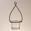 Hanging Tealight Lantern - Flared Clear Glass