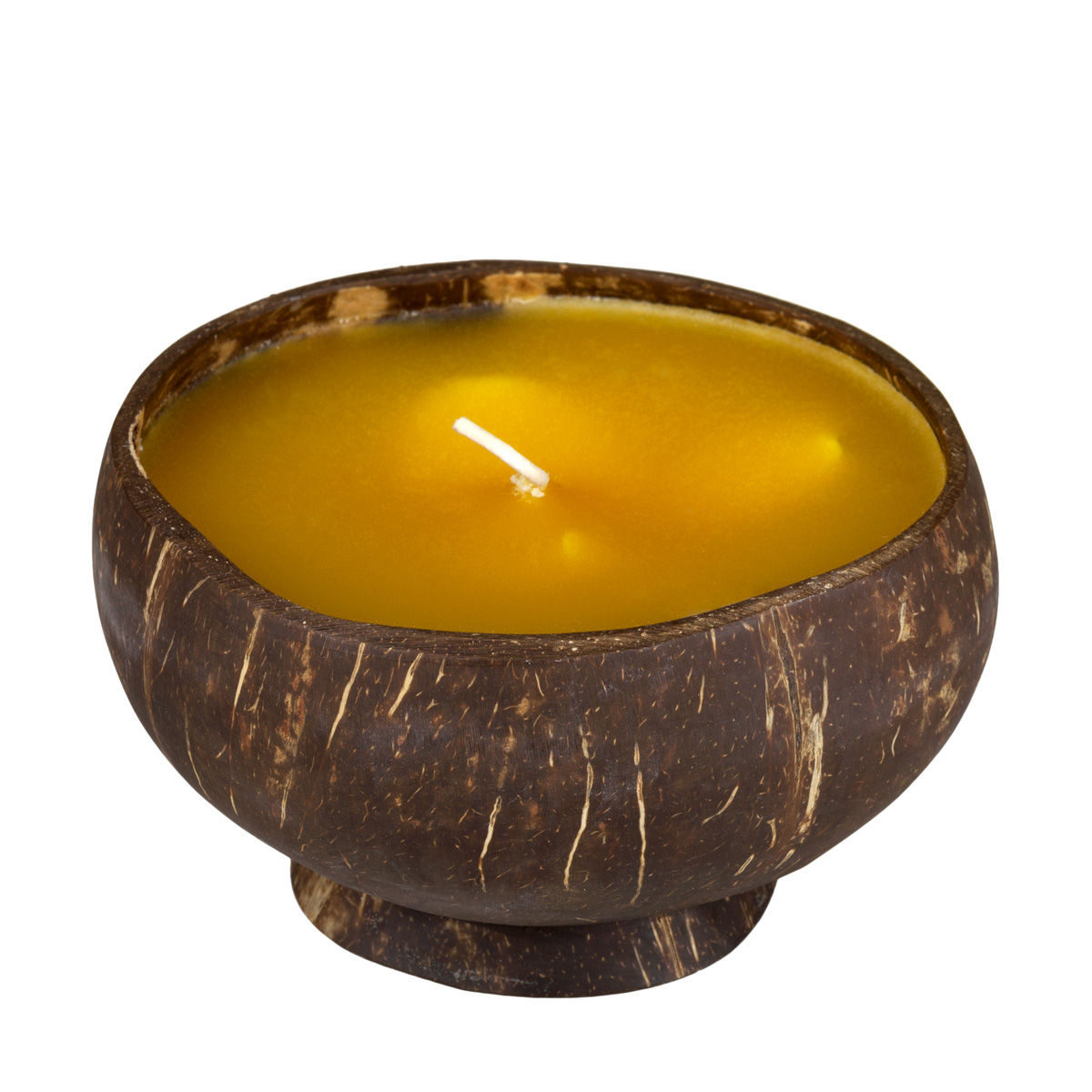 Large Scented Beeswax Coconut Candle Mango Coconut Guava