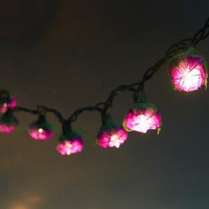 9Ft Romantic Rose Lights Decor - 110V AC String Lights- Lavender
