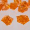 170Pc Orange Acrylic Crushed Ice Decorative Gems