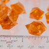 170Pc Orange Acrylic Crushed Ice Decorative Gems