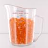 170Pc Orange Acrylic Crushed Ice Decorative Gems