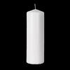 3x9 Unscented Pure White Pillar Candle