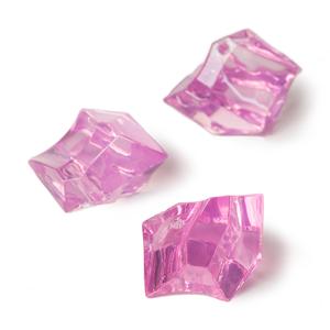 200Pc Light Pink Acrylic Crushed Ice Decorative Gems