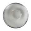 Round Crystal Clear Bubbly Glass UFO Bagel Tealight Candle Holder