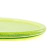 8Inch Lime Green Pillar Base Candle Tray Round Peg Legs Textured Glass