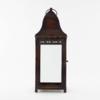 Antique Four Pane Gothic Glass Cage Lantern- Intricate Detail And Dome