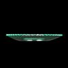 Clear Glass Bobeche with Serrated Cut Rim